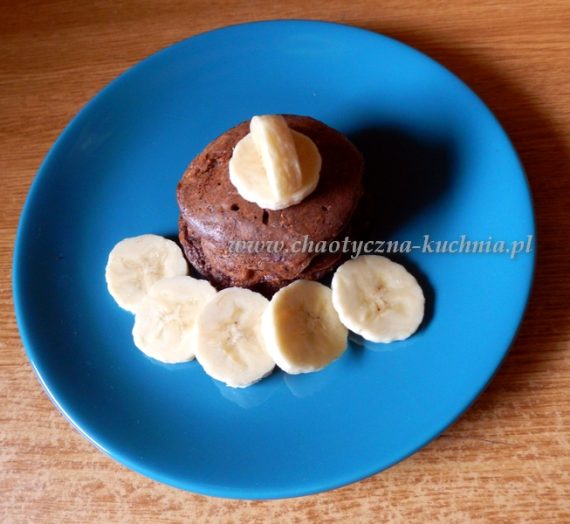 Dietetyczne bananowo-owsiane placuszki z kakao